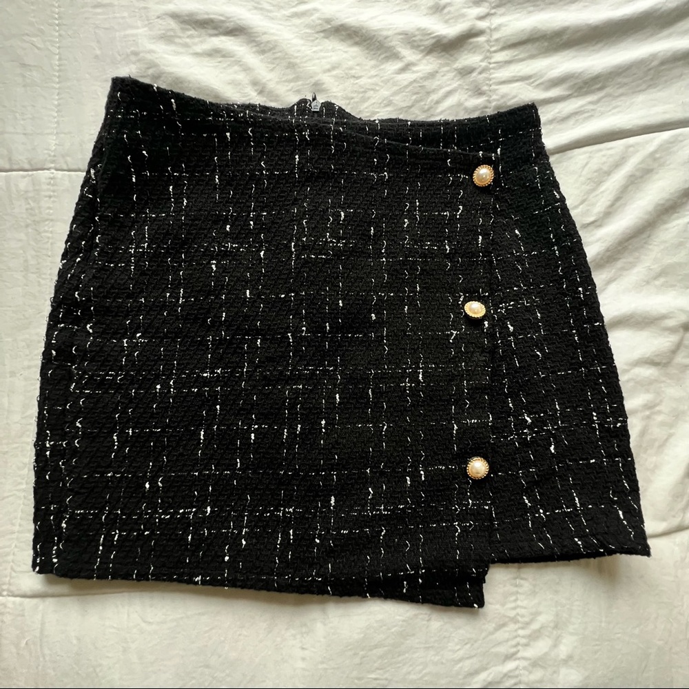 Shein tweed mini skirt